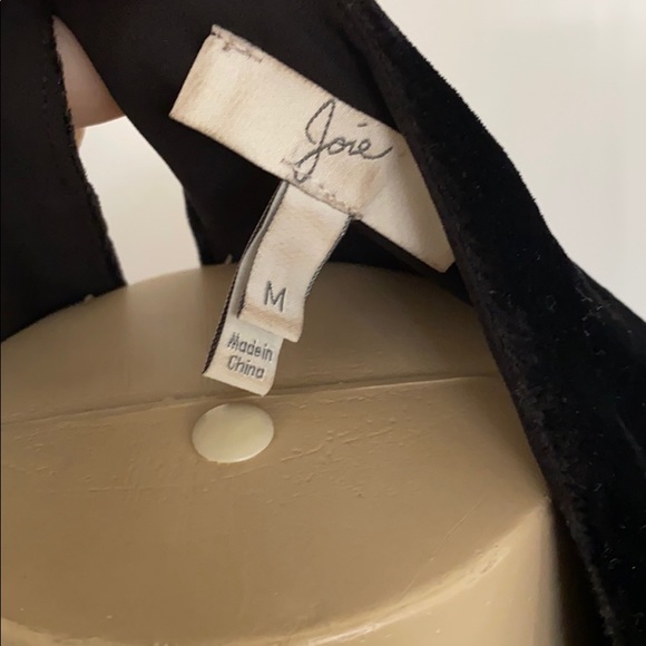 Joie black velvet top - Picture 4 of 5